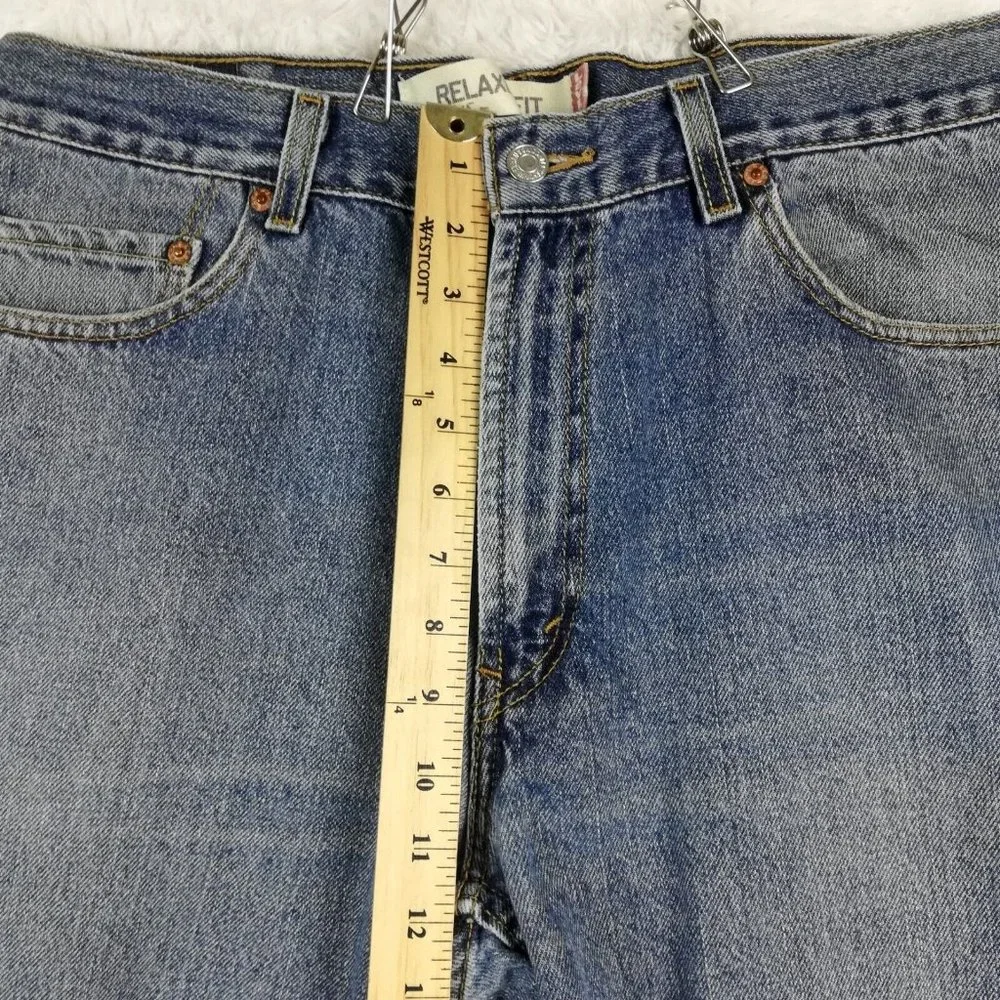 Levis Mens Jeans 550 Relaxed‎ Fit Straight Blue Denim Medium Wash 36x30